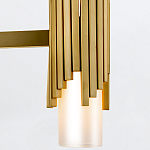 Люстра цвета латунь с 4-мя матовыми цилиндрическими плафонами Elstead Lighting варинант исполнения - 4 | Loft Concept в Ижевске