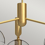 Люстра с 3-мя прозрачными полусферическими плафонами из стекла Alora Mood варинант исполнения - 3 | Loft Concept в Ижевске