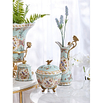 Шкатулка голубого цвета с цветочными орнаментами Blue Garden варинант исполнения - 6 | Loft Concept в Ижевске