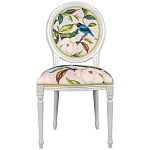 Стул светло-серый из натурального бука с изображением птицы в саду Blooming Birds варинант исполнения - 1 | Loft Concept в Ижевске