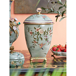 Ваза с крышкой и цветочным узором Genuine Chinese Classics варинант исполнения - 2 | Loft Concept в Ижевске