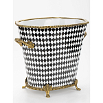 Фарфоровое кашпо Black and white square варинант исполнения - 2 | Loft Concept в Ижевске