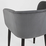 Мягкое кресло на металлических ножках Shaggy Dark Grey варинант исполнения - 6 | Loft Concept в Ижевске