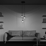 Подвесной светильник The column of light варинант исполнения - 6 | Loft Concept в Ижевске