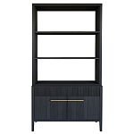 Стеллаж Primo с ящиками Черный дуб  варинант исполнения - 8 | Loft Concept в Ижевске