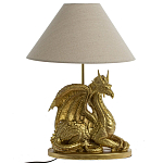 Настольная лампа с абажуром Дракон Golden Dragon Lamp Beige варинант исполнения - 5 | Loft Concept в Ижевске