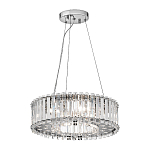 Люстра подвесная круглая с множеством вертикальных прямоугольных кристаллов Kichler варинант исполнения - 2 | Loft Concept в Ижевске