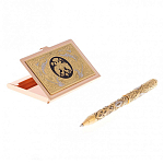 Набор из ручки шариковой металлической и карманной визитницы с гравировкой Герба России Metal Pens варинант исполнения - 3 | Loft Concept в Ижевске