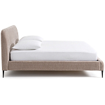 Кровать с обивкой велюр Hazel Velour Beige Bed варинант исполнения - 3 | Loft Concept в Ижевске