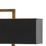 Настольная лампа прямоугольная с черным абажуром Strictness of Forms варинант исполнения - 1 | Loft Concept в Ижевске