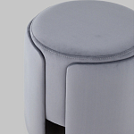 Пуф Alice Poof Grey Серый велюр варинант исполнения - 4 | Loft Concept в Ижевске