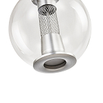 Подвесной светильник с плафоном в форме шара Inner Gleam Orb silver варинант исполнения - 6 | Loft Concept в Ижевске