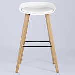 Барный стул на ножках из натурального дерева Boras White варинант исполнения - 3 | Loft Concept в Ижевске
