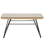 Журнальный столик с столешницей из ротанга и стекла Wicker Tabletop Under Glass варинант исполнения - 1 | Loft Concept в Ижевске