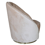 Кресло вращающееся велюровое кремовое Rotation варинант исполнения - 1 | Loft Concept в Ижевске