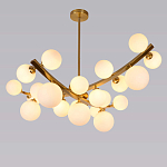 Люстра подвесная фигурная с белыми лампами в форме шара Felicitat варинант исполнения - 4 | Loft Concept в Ижевске
