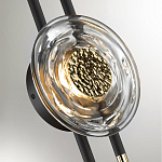 Бра с черным основанием и золотистым декором Bruno варинант исполнения - 2 | Loft Concept в Ижевске