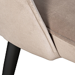 Стул велюровый серо-бежевый Schelde Gray Beige варинант исполнения - 3 | Loft Concept в Ижевске