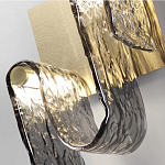 Бра волнистой формы из фактурного стекла Wave варинант исполнения - 4 | Loft Concept в Ижевске