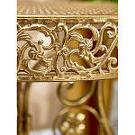 Столик приставной золотистый с орнаментом на столешнице Tanzania варинант исполнения - 7 | Loft Concept в Ижевске