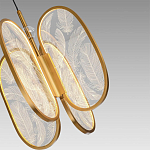 Люстра с гравировкой на акриловых плафонах Gravyura Bronze D 33 см варинант исполнения - 3 | Loft Concept в Ижевске