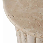 Дизайнерский журнальный стол круглый с фактурным основанием Kibul варинант исполнения - 2 | Loft Concept в Ижевске