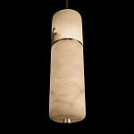 Подвесной светильник с цилиндрическим плафоном из белого алебастра Cryptocrystalline Stone варинант исполнения - 8 | Loft Concept в Ижевске