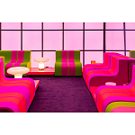 Дизайнерское кресло зеленое Poltronova Sofo Verosa Green Pink Armchair варинант исполнения - 12 | Loft Concept в Ижевске