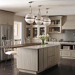 Подвесной светильник с рифленым стеклянным плафоном в форме шара Kichler варинант исполнения - 9 | Loft Concept в Ижевске