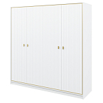 Шкаф белый четырёхдверный для одежды Antique Order варинант исполнения - 1 | Loft Concept в Ижевске