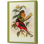 Постер на холсте с изображением птиц Blooming Birds Poster варинант исполнения - 8 | Loft Concept в Ижевске