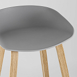 Барный стул на ножках из натурального дерева Boras Grey варинант исполнения - 7 | Loft Concept в Ижевске