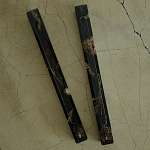 Подставка под благовония из эпоксидной смолы с цветами прямоугольная черная Epoxy Flowers Incense Stand Black варинант исполнения - 2 | Loft Concept в Ижевске