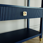 Стеллаж Elsa Dreams Blue со стеклянными полками и ящиком варинант исполнения - 2 | Loft Concept в Ижевске