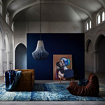 Люстра каплевидной формы украшенная круглыми бусинами Gradient Chandelier Blue White варинант исполнения - 1 | Loft Concept в Ижевске