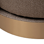 Кресло вращающееся черно-золотая рогожка Julia Armchair Golden Belt варинант исполнения - 5 | Loft Concept в Ижевске