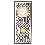 Часы подарочные настольные в виде погона Генерала из натурального камня Змеевик Silver Military Clock варинант исполнения - 10 | Loft Concept в Ижевске