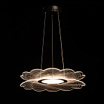 Люстра с прозрачным волнистым плафоном в форме цветка Ethereal Bloom варинант исполнения - 3 | Loft Concept в Ижевске