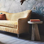 Дизайнерский журнальный стол с круглой каменной столешницей Utezu варинант исполнения - 3 | Loft Concept в Ижевске