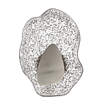 Бра с рельефным волнообразным стеклянным плафоном и вставкой из мрамора Liquid Stone варинант исполнения - 6 | Loft Concept в Ижевске