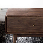 Кофейный стол из дерева с ящиком и нишей для хранения Coffee Walnut Table варинант исполнения - 5 | Loft Concept в Ижевске