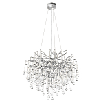 Люстра подвесная с прозрачными стеклянными подвесками в форме капель Диаметр 60 см Droplet Chandelier варинант исполнения - 12 | Loft Concept в Ижевске