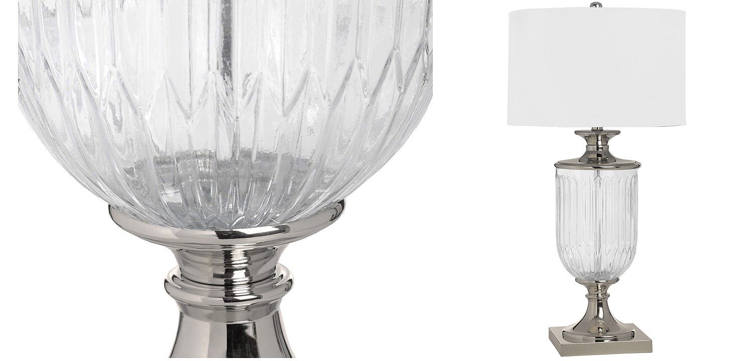 Настольная лампа Eduarda Glass Bowl Table lamp Настольная лампа Eduarda Glass Bowl Table lamp - Loft-Concept в Ижевске