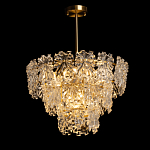 Люстра многоярусная с объемными прозрачными цветами Hanging Flowers варинант исполнения - 3 | Loft Concept в Ижевске