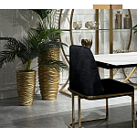 Стул обеденный велюровый черный с золотым каркасом Nobility варинант исполнения - 6 | Loft Concept в Ижевске