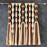 Дизайнерский Декор на стену с кисточками из хлопковых нитей wall panel Thread brushes варинант исполнения - 1 | Loft Concept в Ижевске