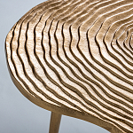 Металлический кофейный столик Puddle Gold варинант исполнения - 3 | Loft Concept в Ижевске