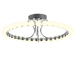 Люстра кольцевая потолочная с круглыми плафонами белого цвета PEARLS Suspension 60 варинант исполнения - 1 | Loft Concept в Ижевске