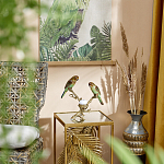 Подсвечник с двумя попугаями из фарфора на бронзовой ветке Eden Garden варинант исполнения - 6 | Loft Concept в Ижевске