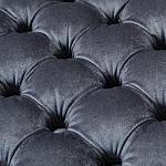 Пуф велюровый серый с каретной стяжкой Perennially варинант исполнения - 2 | Loft Concept в Ижевске